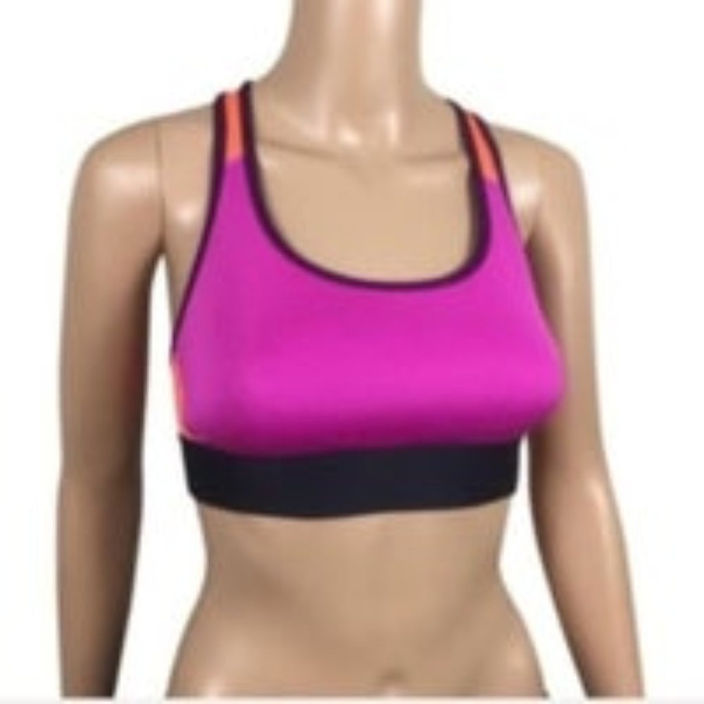 Pink Victorias Secret Racerback Sports Bra Body Wick Yoga Running Gym